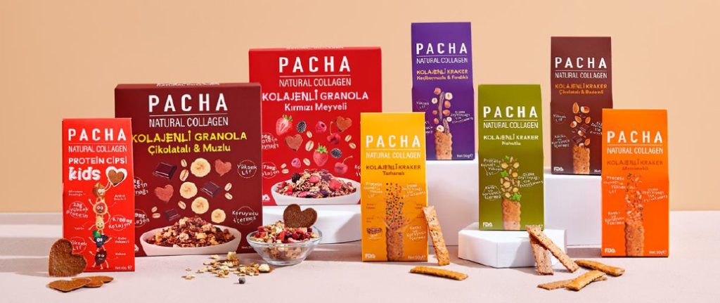 Doğal kolajenli sağlıklı atıştırmalık PACHA’dan yeni marka “PACHA NATURAL COLLAGEN”